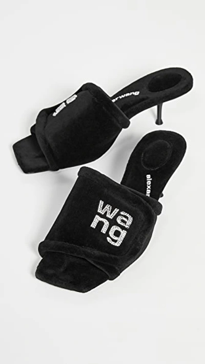 Shop Alexander Wang Jessie Padded Logo Sandals