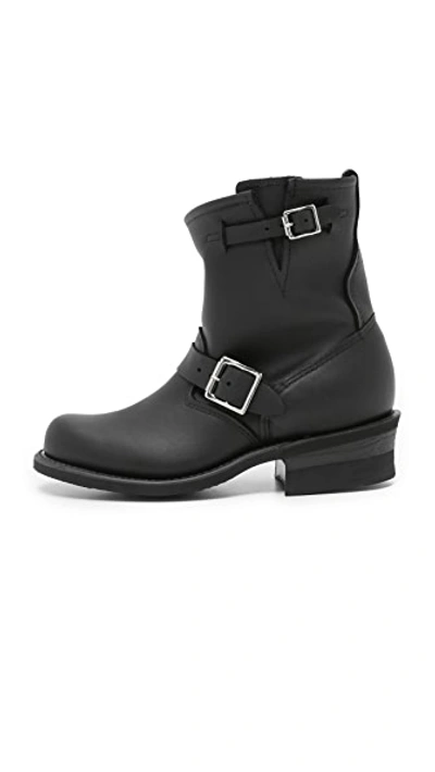 Shop Frye Engineer 8r Boots In Black