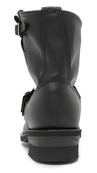 Shop Frye Engineer 8r Boots In Black