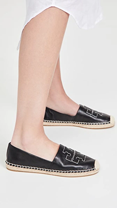 Shop Tory Burch Ines Espadrilles In Perfect Black/silver