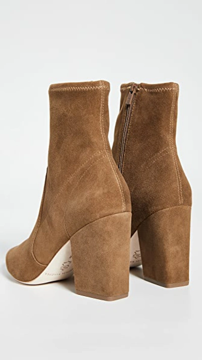 Loeffler Randall Isla Slim Ankle Booties In Cacao