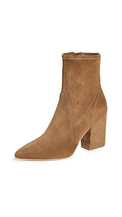 Loeffler Randall Isla Slim Ankle Booties In Cacao