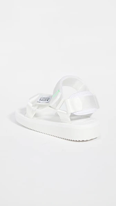 Shop Suicoke Depa-cab Sandals In White