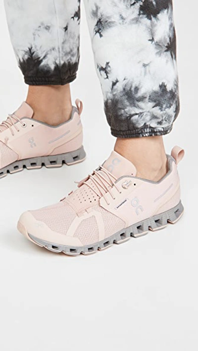 Shop On Cloud Waterproof Sneakers In Rose/lunar