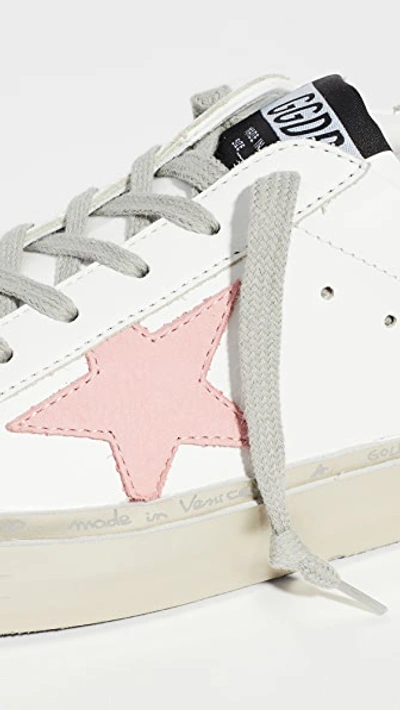 Shop Golden Goose Hi Star Sneakers In White/pink Pastel/silver/gold