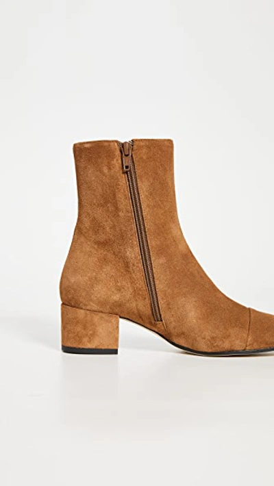 Staud Aimee Short Boots In Tan