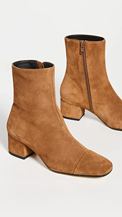 Staud Aimee Short Boots In Tan