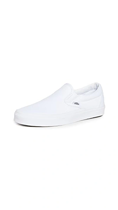 Shop Vans Ua Classic Slip On Sneakers True White