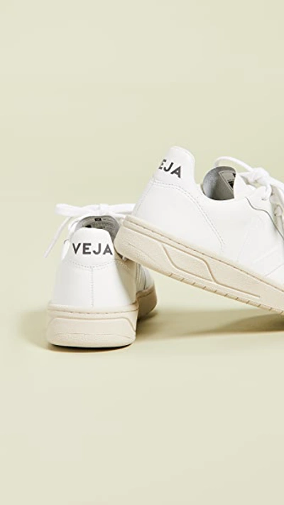 Veja V-10 Lace Up Sneakers Extra White In Extra White
