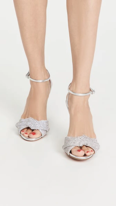 Shop Aquazzura Crystal Twist 105 Sandals
