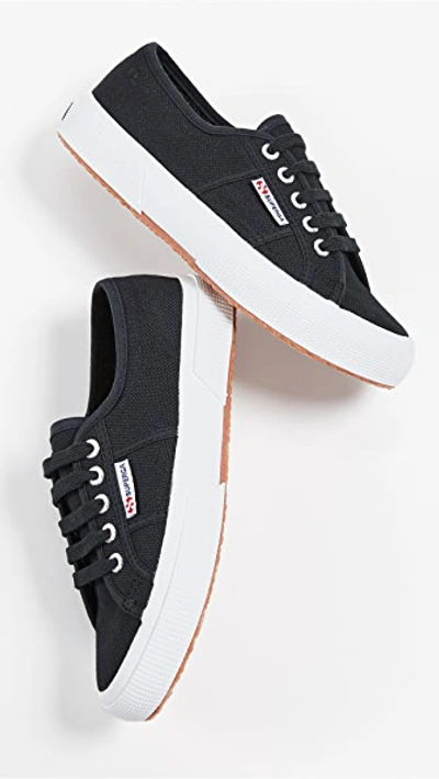 Shop Superga Cotu Classic Lace Up Sneakers Black