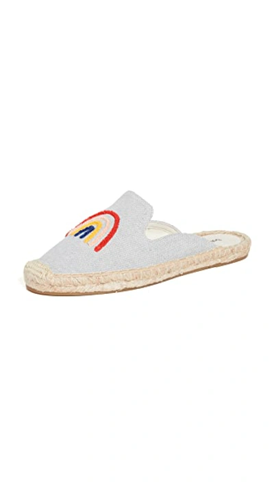 Shop Soludos Rainbow Bright Mule Espadrilles In Chambray