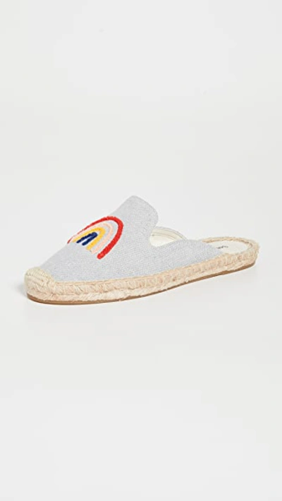 Shop Soludos Rainbow Bright Mule Espadrilles In Chambray