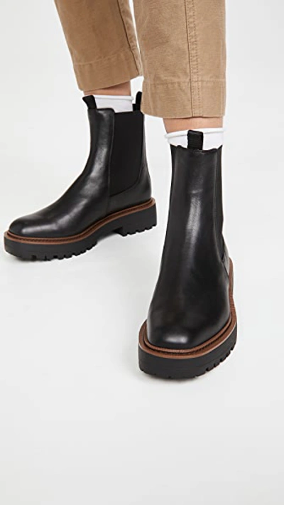 Sam Edelman Laguna Waterproof Lug Sole Chelsea Boot In Black