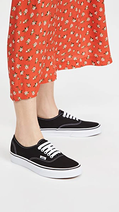 Shop Vans Ua Authentic Sneakers Black