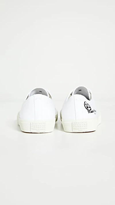 Shop Maison Margiela Tabi Sneakers In White