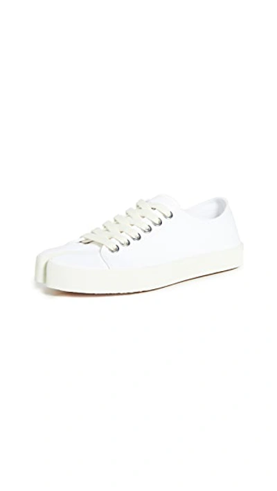 Shop Maison Margiela Tabi Sneakers In White