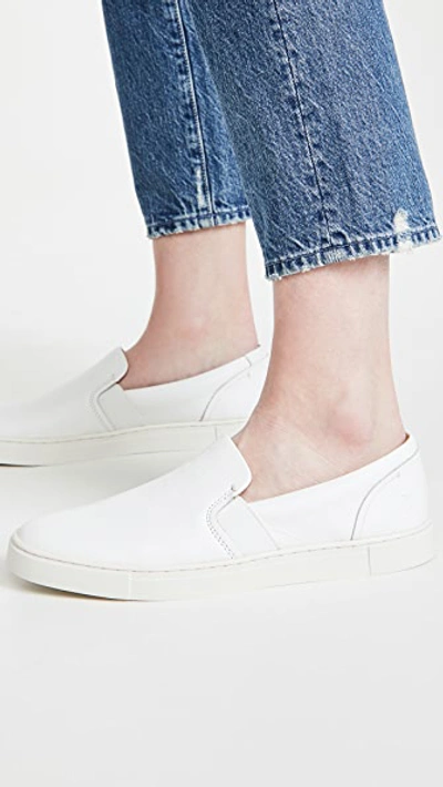 Shop Frye Ivy Slip On Sneakers In White