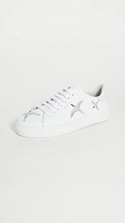 Shop Axel Arigato Clean 90 Bird Sneakers In White/blue/pink