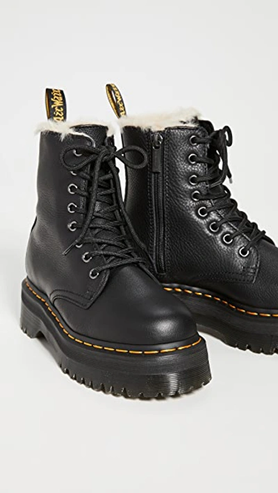 Shop Dr. Martens' Jadon Fl 8 Eye Boots Black