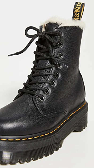 Shop Dr. Martens' Jadon Fl 8 Eye Boots Black