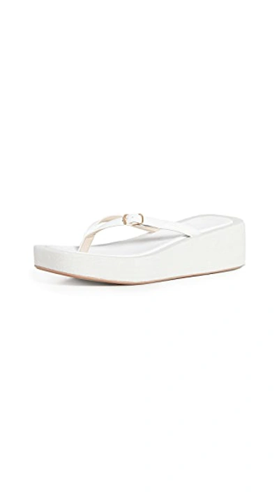 Shop Jacquemus Les Tatanes Lin Sandals In White