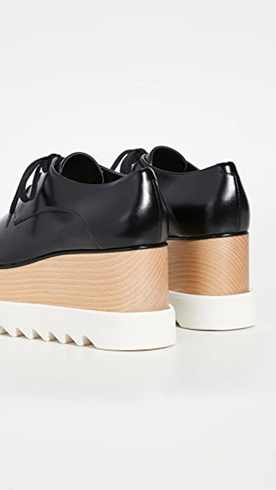 Stella Mccartney Elyse Platform Lace-up Shoes In Black