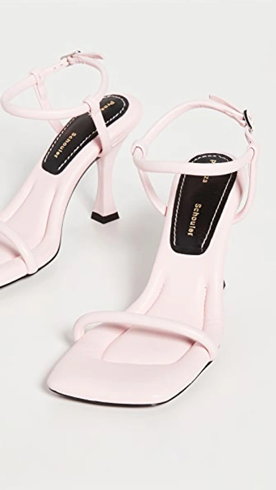 Shop Proenza Schouler 90mm Square Padded Sandals In Light Pastel Pink