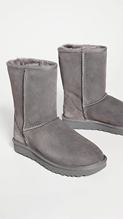 Shop Ugg Classic Short Ii Boots Grey