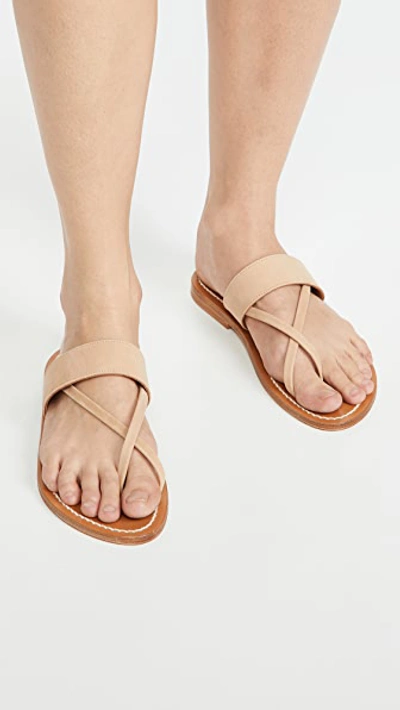 Shop Kjacques Nehru Sandals In Nubuck Natural