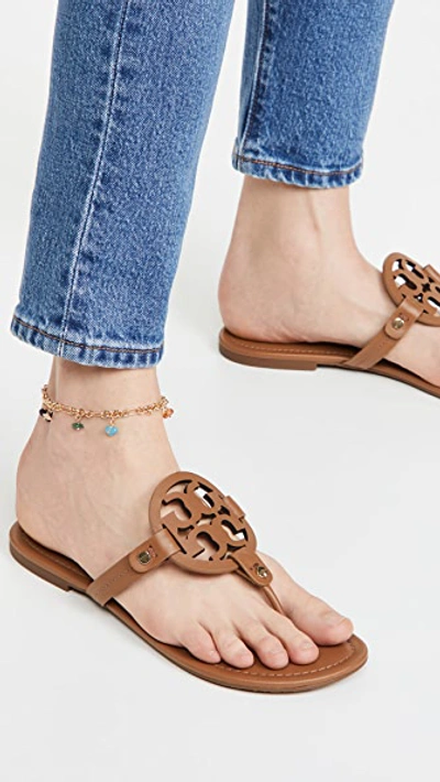 Shop Tory Burch Miller Sandals Vintage Vachetta