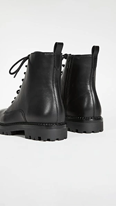 Shop Vince Cabria Lug Sole Boots In Black