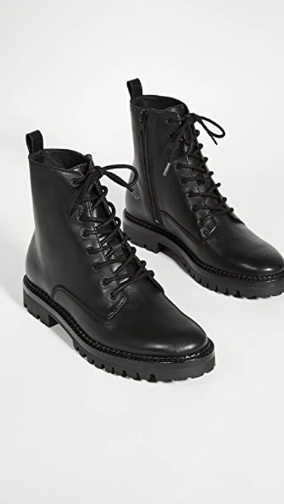 Shop Vince Cabria Lug Sole Boots In Black