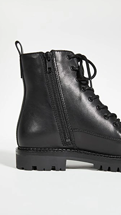 Shop Vince Cabria Lug Sole Boots In Black