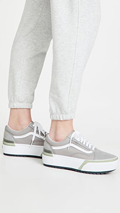 Vans Classic Old Skool Stacked Sneakers In Gray-grey | ModeSens