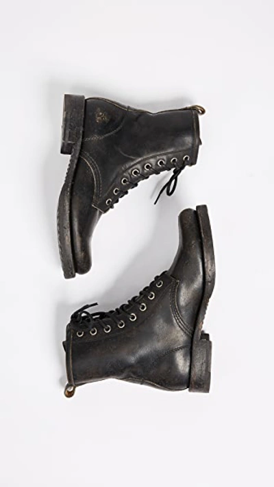 Shop Frye Veronica Combat Boots In Black