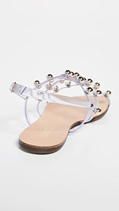 Shop Schutz Yarin Strappy Sandals In Transparente