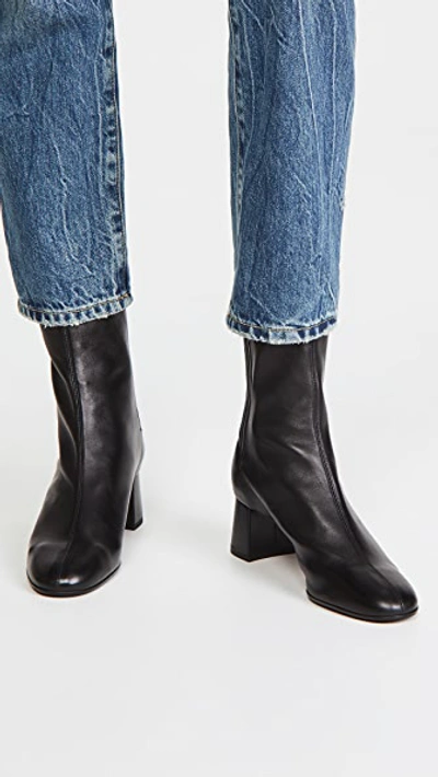 Aquazzura Saint Honore 50mm Leather Boots In Black