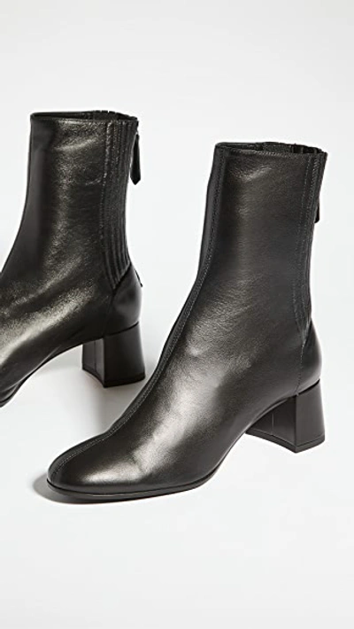 Aquazzura Saint Honore 50mm Leather Boots In Black
