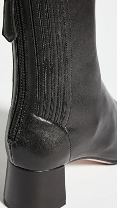 Aquazzura Saint Honore 50mm Leather Boots In Black