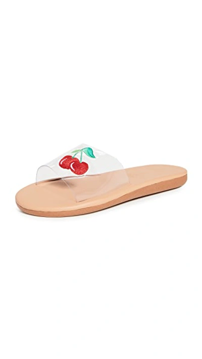 Shop Ancient Greek Sandals X Hvn Taygete Clear Cherry Slides
