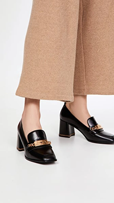 Tory Burch Ruby Loafer Mit Hohem Absatz In Perfect Black / Perfect Black |  ModeSens