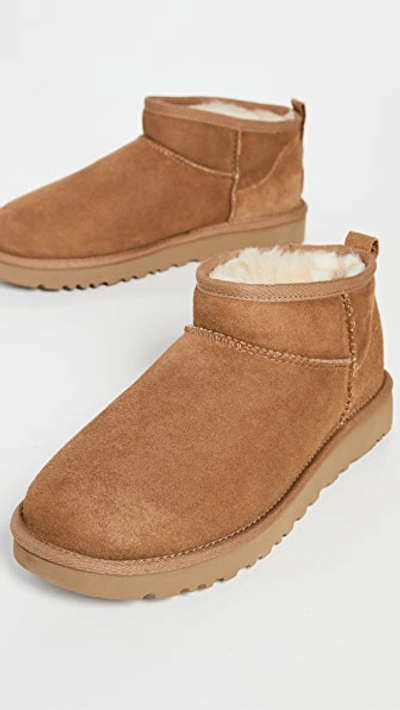 Ugg Classic Ultra Mini Chestnut Ankle Boot In Chestnut