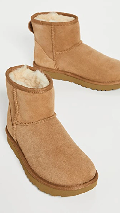 Ugg Womens Classic Mini Ii Boots In Chestnut