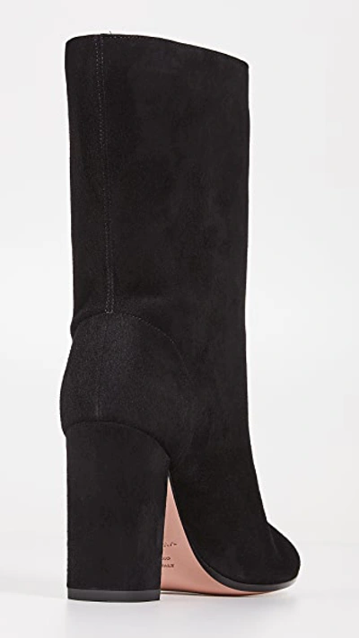 Shop Aquazzura 85mm Boogie Booties In Black