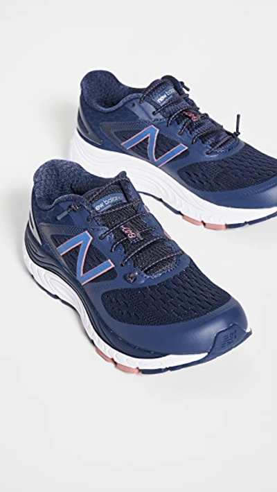 Shop New Balance 840v4 Road Running Sneakers In Natural Indigo/white/off Road