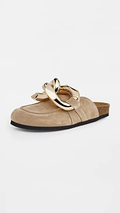 Jw Anderson Ssense Exclusive Beige Chain Loafers In Natural