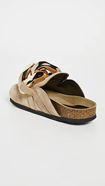 Jw Anderson Ssense Exclusive Beige Chain Loafers In Natural