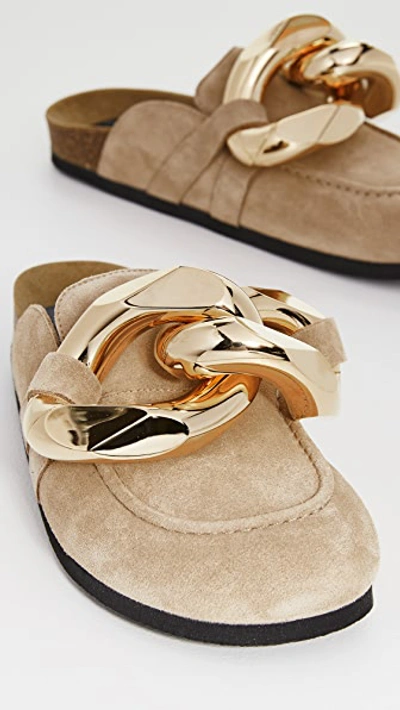 Jw Anderson Ssense Exclusive Beige Chain Loafers In Natural