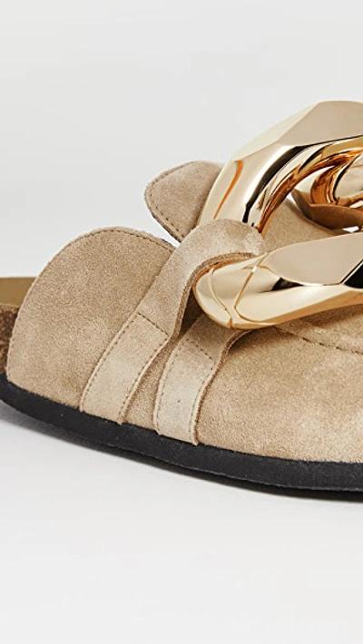 Jw Anderson Ssense Exclusive Beige Chain Loafers In Natural